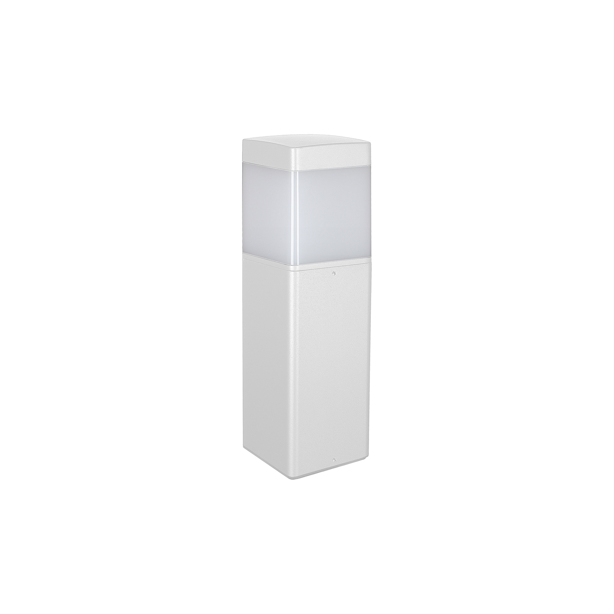 M8847  Chicago 35cm Square Post Lamp, 1 x E27, IP65, Matt White